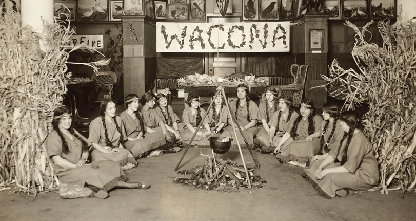 Women from the early 1900s participating in RIT classes