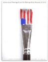 Poster showing a paint brush with its bristles colored like the USA flag